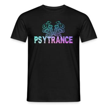 Psytrance GOA Festival Geschenk - Männer T-Shirt - Schwarz - Vorne - AI Model Male 178 light (178cm)