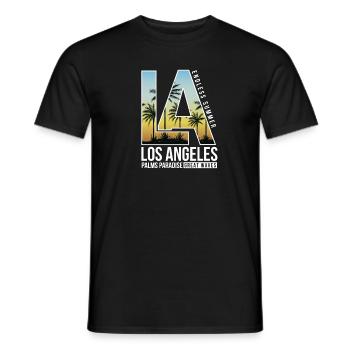 Los Angeles Palms - Männer T-Shirt - Schwarz - Vorne - AI Model Male 178 light (178cm)