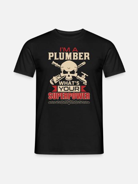 plumber - Men's T-Shirt - black