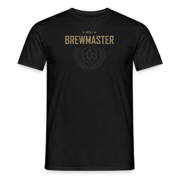 Brewmaster Beer Self-Brewing Hobbybrauer Gift - Men's T-Shirt - black - Front - AI Model Male 178 light (178cm)