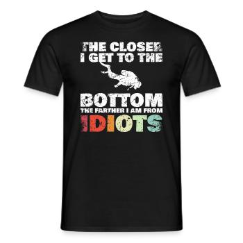 Plongée au plus près du fond Plongée Plongée Plongée - T-shirt homme - noir - Devant - AI Model Male 178 light (178cm)