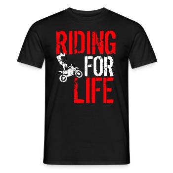 Riding Buddies for life - T-shirt homme - noir - Devant - AI Model Male 178 light (178cm)