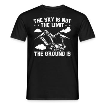 Skydive Hobby | Idée cadeau parachute parachutisme - T-shirt homme - noir - Devant - AI Model Male 178 light (178cm)