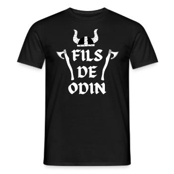 Fils de Odin - T-shirt homme - noir - Devant - AI Model Male 178 light (178cm)