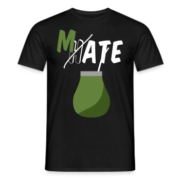 Don't hate, drink Mate - Men's T-Shirt - black - Front - AI Model Male 178 light (178cm)