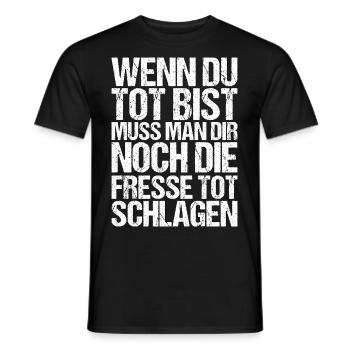 Komiker Comedian Spruch Geschenk - Männer T-Shirt - Schwarz - Vorne - AI Model Male 178 light (178cm)