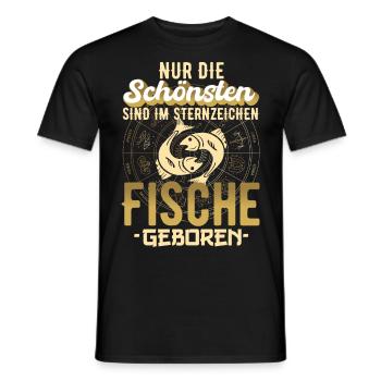 Sternzeichen Fische Spruch Geschenk - Männer T-Shirt - Schwarz - Vorne - AI Model Male 178 light (178cm)