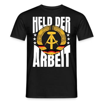 Held der Arbeit Geschenk - Männer T-Shirt - Schwarz - Vorne - AI Model Male 178 light (178cm)