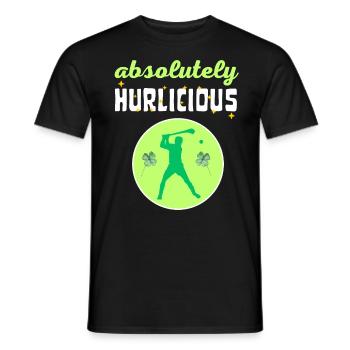 Absolut hurlicious Hurling Spieler - Männer T-Shirt - Schwarz - Vorne - AI Model Male 178 light (178cm)