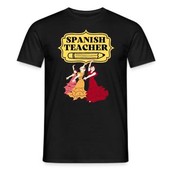 Spanish Teacher Flamenco Dancers - Men's T-Shirt - black - Front - AI Model Male 178 light (178cm)