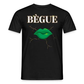 Bègue Parole Bouche Verte Art Moderne - T-shirt homme - noir - Devant - AI Model Male 178 light (178cm)