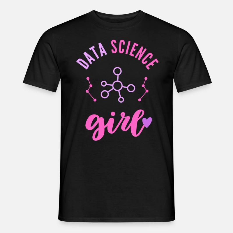 Data Science Mädchen Frau - Männer T-Shirt - Schwarz