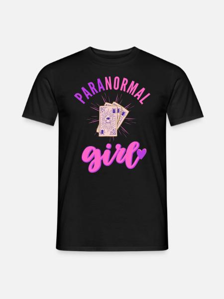 Paranormal Girl Ghost Hunter Investigation - Men's T-Shirt - black