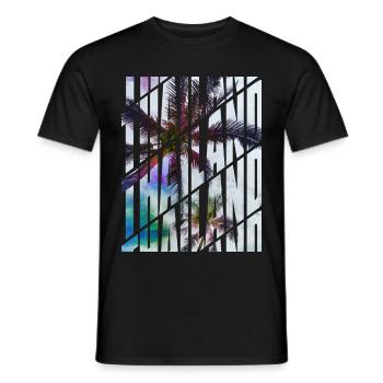Thaïlande - T-shirt homme - noir - Devant - AI Model Male 178 light (178cm)