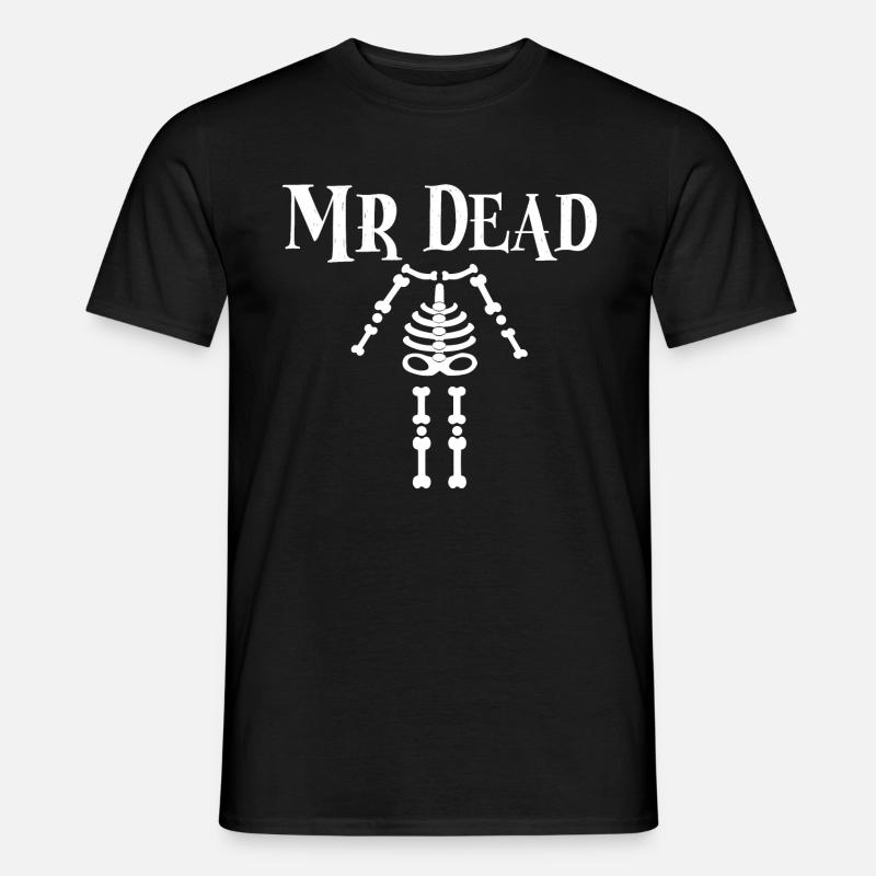 Halloween Mr Dead Skeleton Gift - Männer T-Shirt - Schwarz