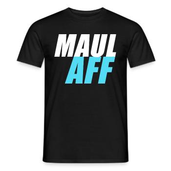 Maulaff Maul Aff - T-shirt homme - noir - Devant - AI Model Male 178 light (178cm)