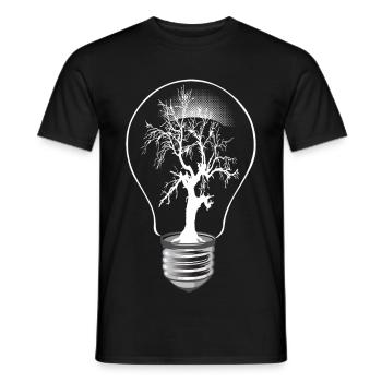 Tree light - T-shirt homme - noir - Devant - AI Model Male 178 light (178cm)