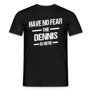 Dennis Vorname Geburtstag - Männer T-Shirt - Schwarz - Vorne - AI Model Male 178 light (178cm)