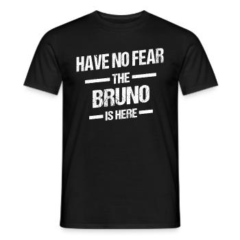 Bruno Vorname Geburtstag - Männer T-Shirt - Schwarz - Vorne - AI Model Male 178 light (178cm)