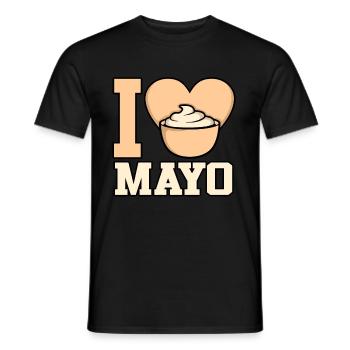 I Coeur Mayo Cadeau - T-shirt homme - noir - Devant - AI Model Male 178 light (178cm)