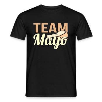 Cadeau mayonnaise d’équipe - T-shirt homme - noir - Devant - AI Model Male 178 light (178cm)