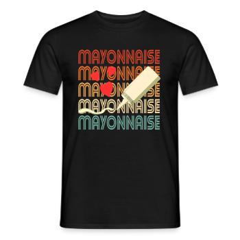 Love Mayonnaise Squeeze Gift - Men's T-Shirt - black - Front - AI Model Male 178 light (178cm)