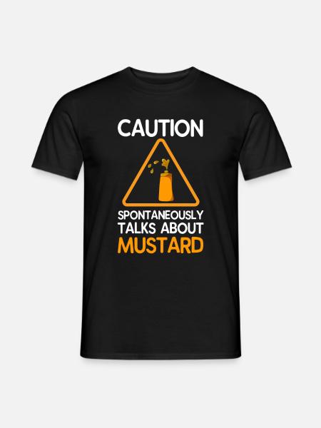Mustard yellow spice gift - Men's T-Shirt - black