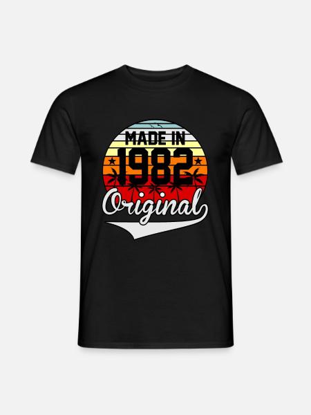 Birthday Made In 1982 - Men's T-Shirt - black