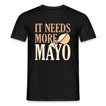 Eat mayonnaise gift - Men's T-Shirt - black - Front - AI Model Male 178 light (178cm)