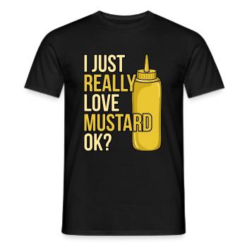 Mustard Sauce Bottle Gift - Men's T-Shirt - black - Front - AI Model Male 178 light (178cm)