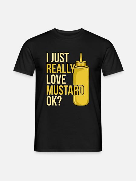 Mustard Sauce Bottle Gift - Men's T-Shirt - black