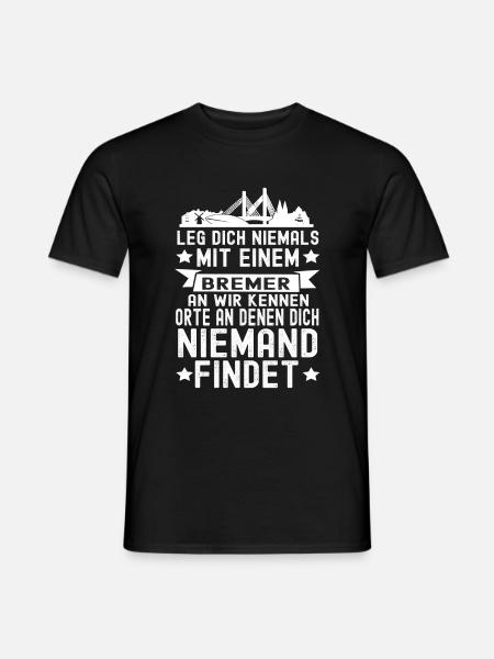 Bremen - Männer T-Shirt - Schwarz