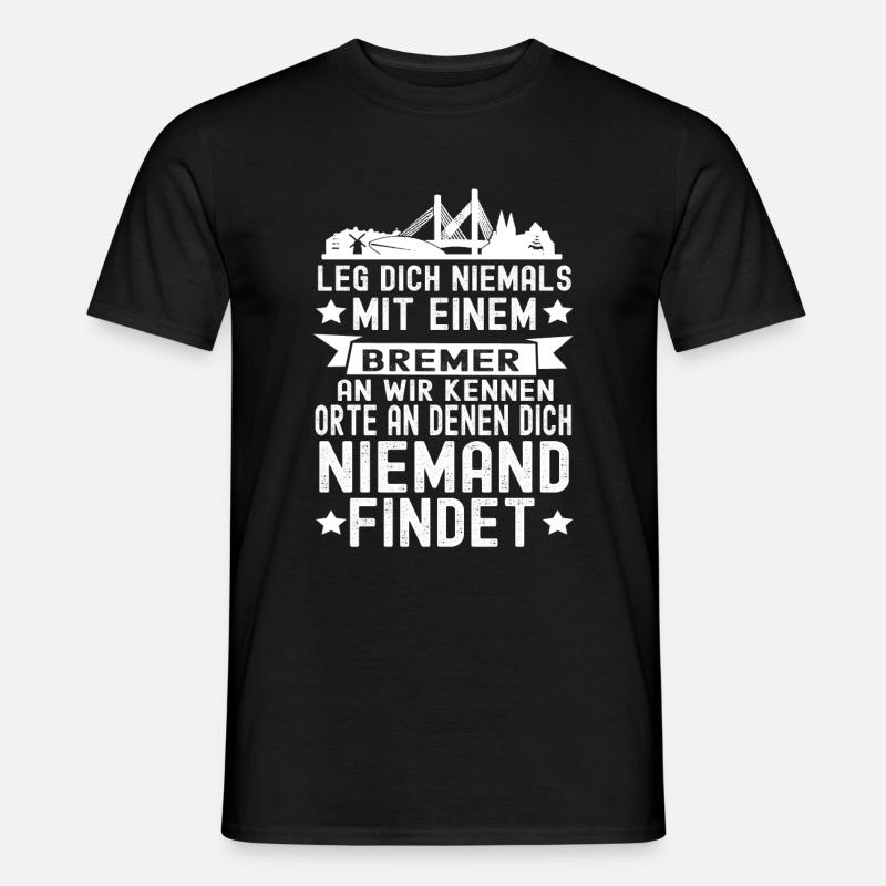 Bremen - Männer T-Shirt - Schwarz