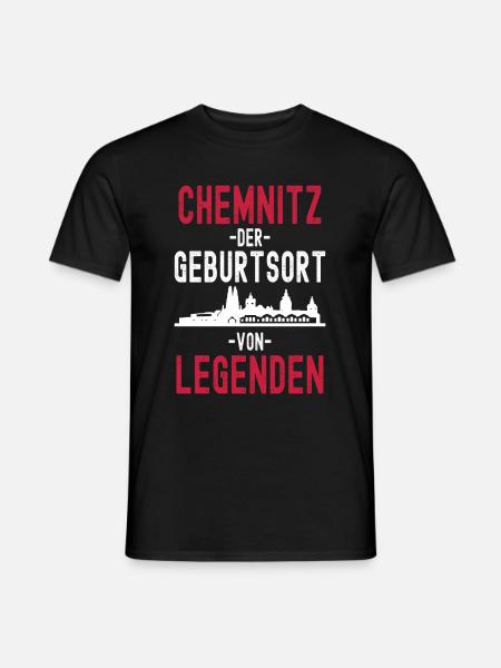 Chemnitz - Männer T-Shirt - Schwarz