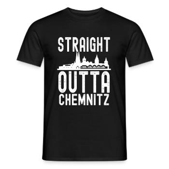 Chemnitz - Männer T-Shirt - Schwarz - Vorne - AI Model Male 178 light (178cm)