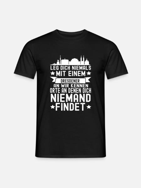 Dresden - Männer T-Shirt - Schwarz