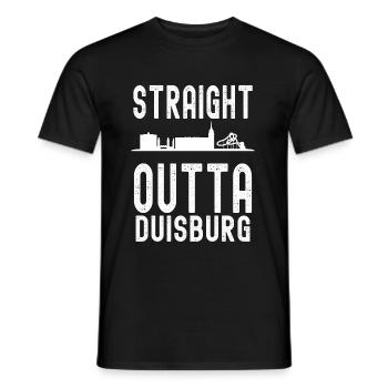 Duisburg - Männer T-Shirt - Schwarz - Vorne - AI Model Male 178 light (178cm)