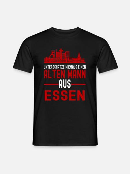 Essen Nordrhein Westfalen Stadt Skyline - Männer T-Shirt - Schwarz