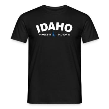 Idaho - Männer T-Shirt - Schwarz - Vorne - AI Model Male 178 light (178cm)