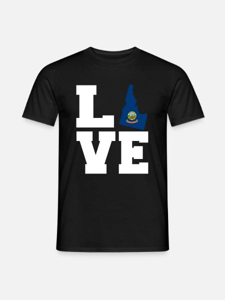 Idaho - Männer T-Shirt - Schwarz