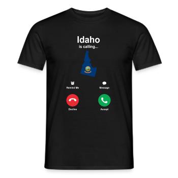 Idaho - Männer T-Shirt - Schwarz - Vorne - AI Model Male 178 light (178cm)