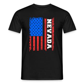Nevada - Men's T-Shirt - black - Front - AI Model Male 178 light (178cm)