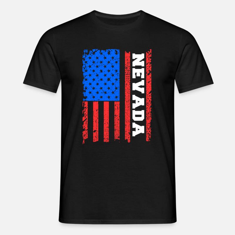 Nevada - Männer T-Shirt - Schwarz