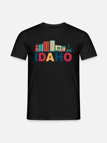 Idaho - Männer T-Shirt - Schwarz