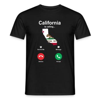 Kalifornien - Männer T-Shirt - Schwarz - Vorne - AI Model Male 178 light (178cm)