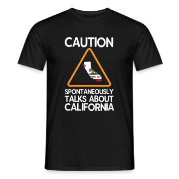 Kalifornien - Männer T-Shirt - Schwarz - Vorne - AI Model Male 178 light (178cm)