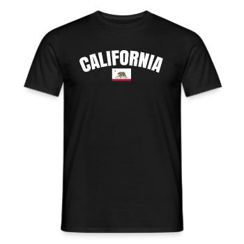Kalifornien - Männer T-Shirt - Schwarz - Vorne - AI Model Male 178 light (178cm)