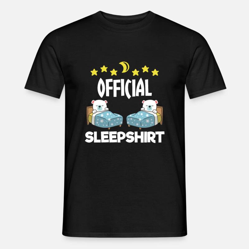 Schlafendes Eisbär geschenk - Männer T-Shirt - Schwarz