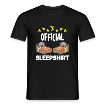 Beau cadeau de koala endormi - T-shirt homme - noir - Devant - AI Model Male 178 light (178cm)