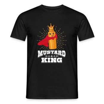 Mustard King Gift - Men's T-Shirt - black - Front - AI Model Male 178 light (178cm)